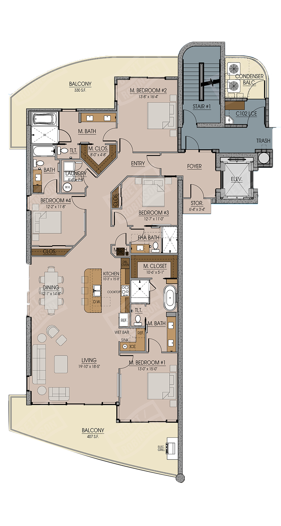 corner unit floorplan