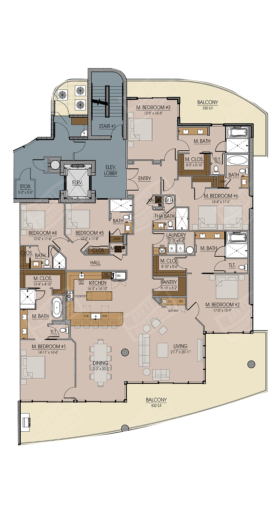 penthouse unit floorplan